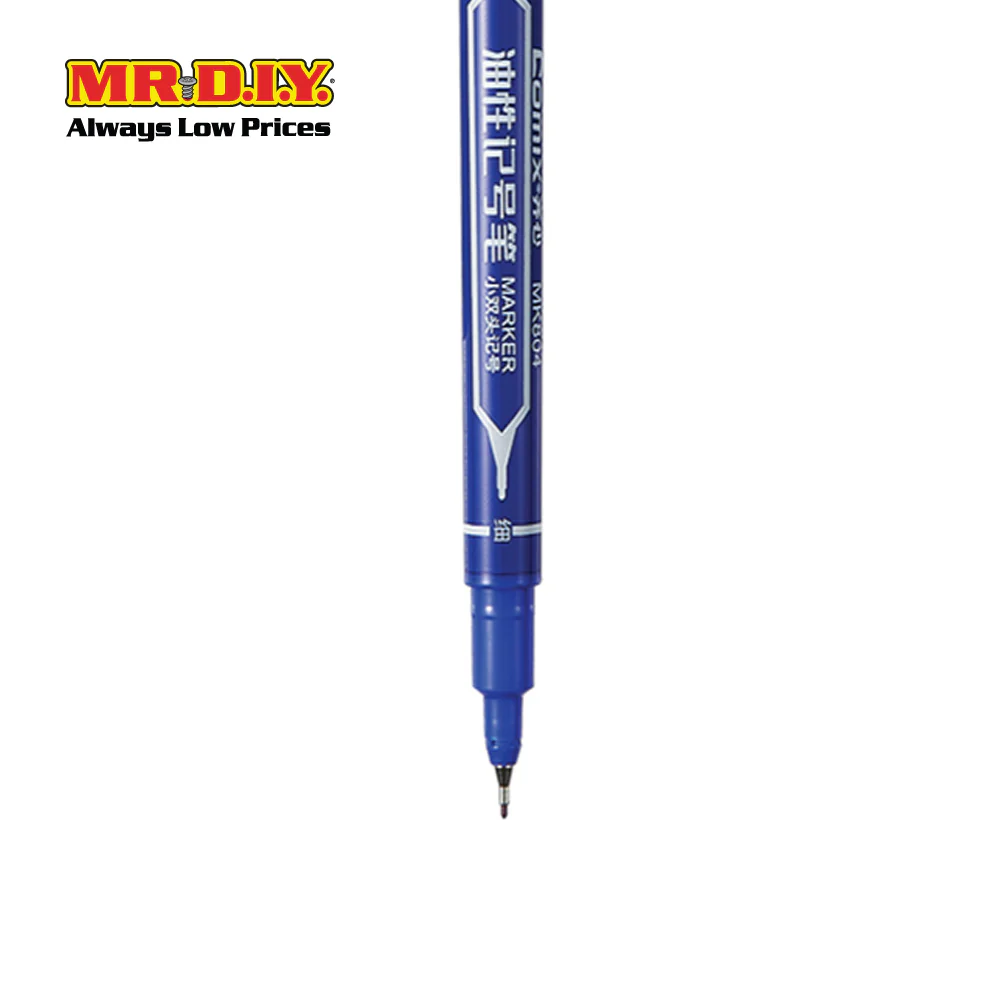 COMIX Marker Pen Blue (12 pcs)(0.5-1.5mm) - Image 4