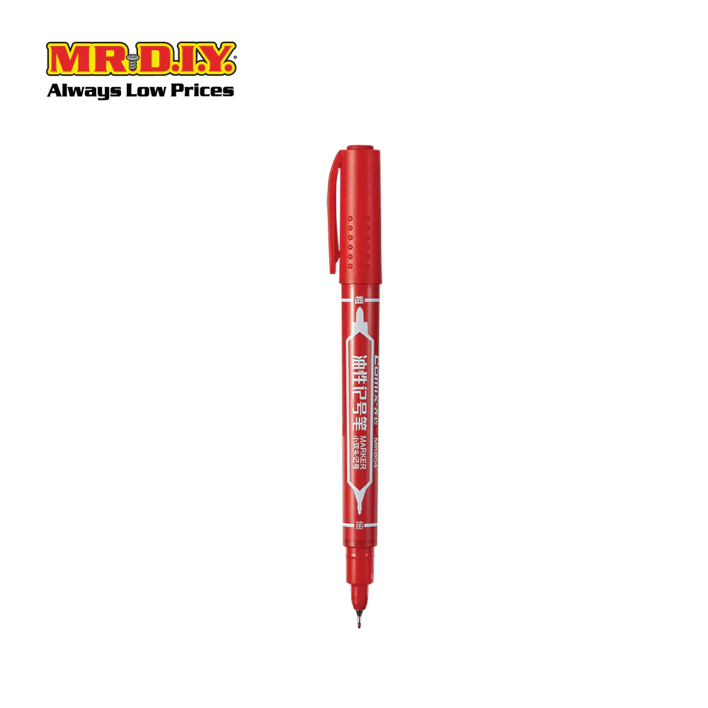 COMIX Marker Pen Red (12 pieces)(0.5-1.5mm) - Image 2