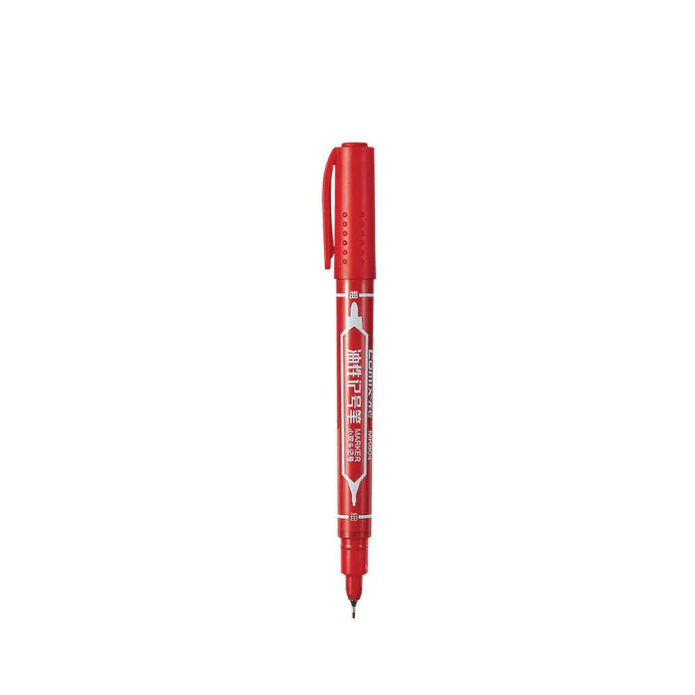 COMIX Marker Pen Red (12 pieces)(0.5-1.5mm) - Image 3