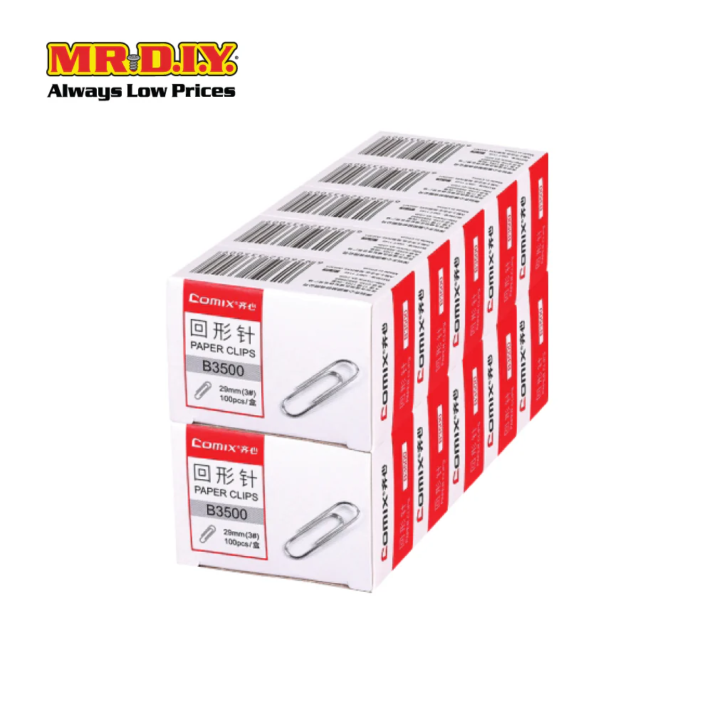 COMIX Paper Clip (100 pieces X 10 boxes) (29mm) - Image 4