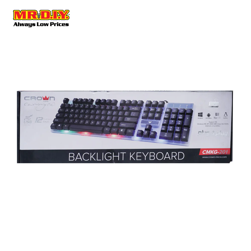 CROWN CMKG-201 MICRO Wired Multimedia Gaming Keyboard with Backlight - Image 5