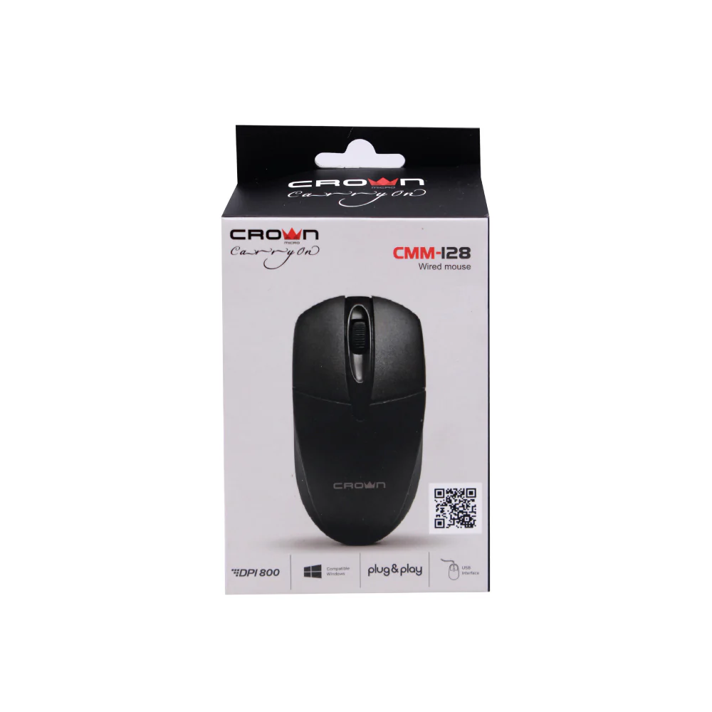 CROWN Wired USB Mouse CMM-128 800DPI - Image 2