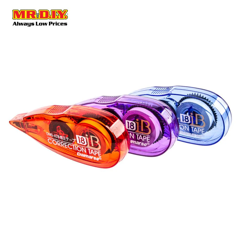 (MR.DIY) DAIMARSE Jumbo Strong Adhesion Non-Toxic Correction Tape - DMS428 [18m] (0.5mm) - Image 4