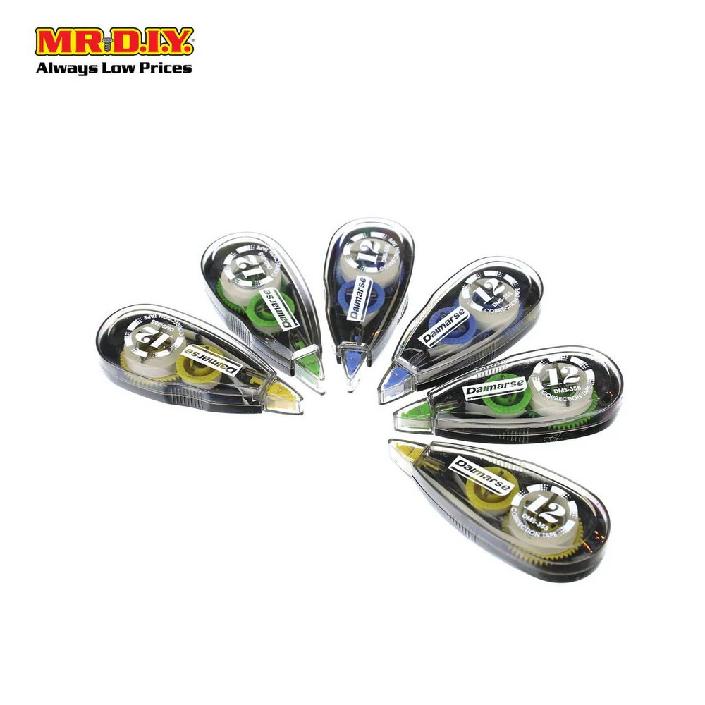(MR.DIY) Value Pack Correction Tape (6pcs) - Image 2