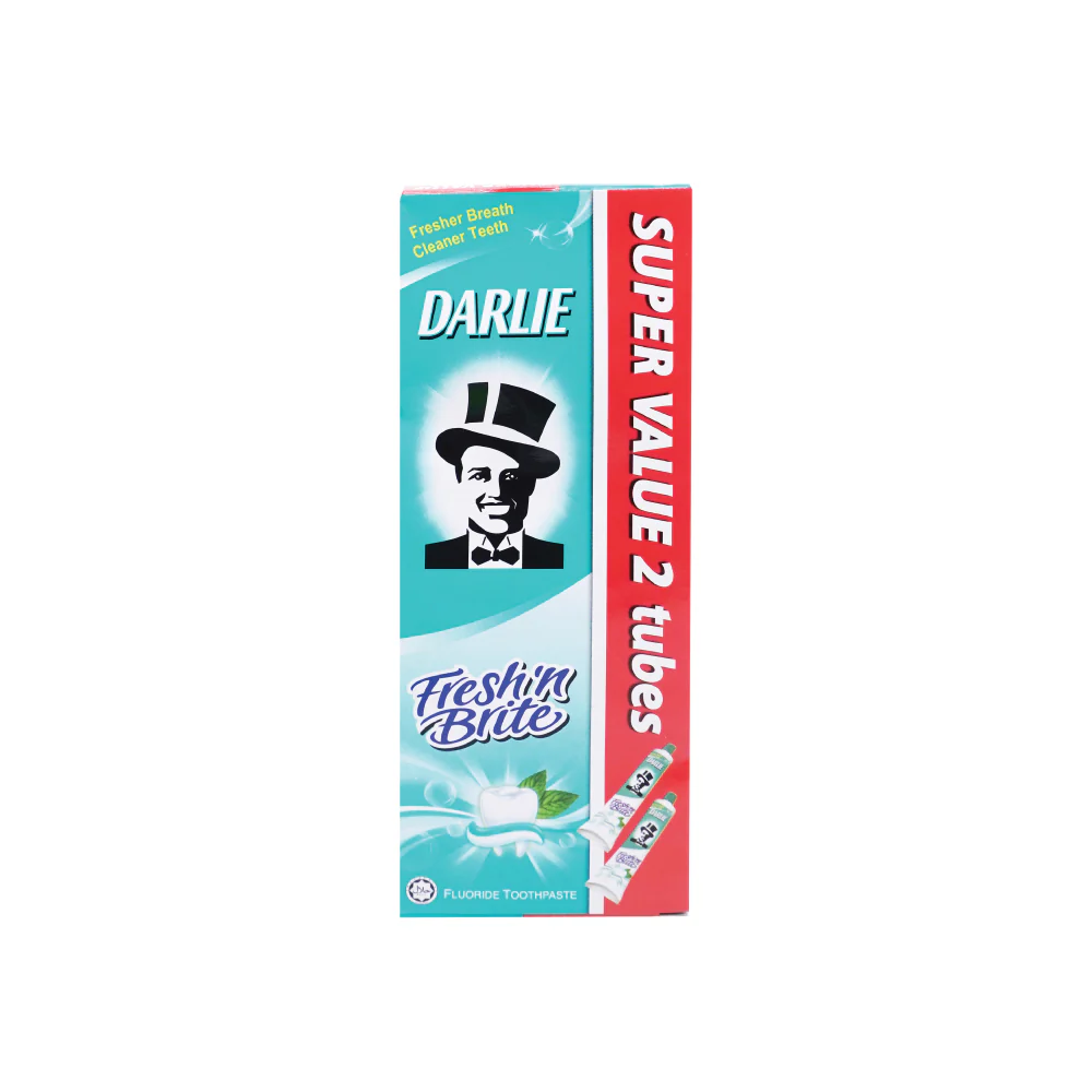 DARLIE Twin Pack Fresh 'N Brite Sweet Mint Fluoride Toothpaste (2 x 140g) - Image 4