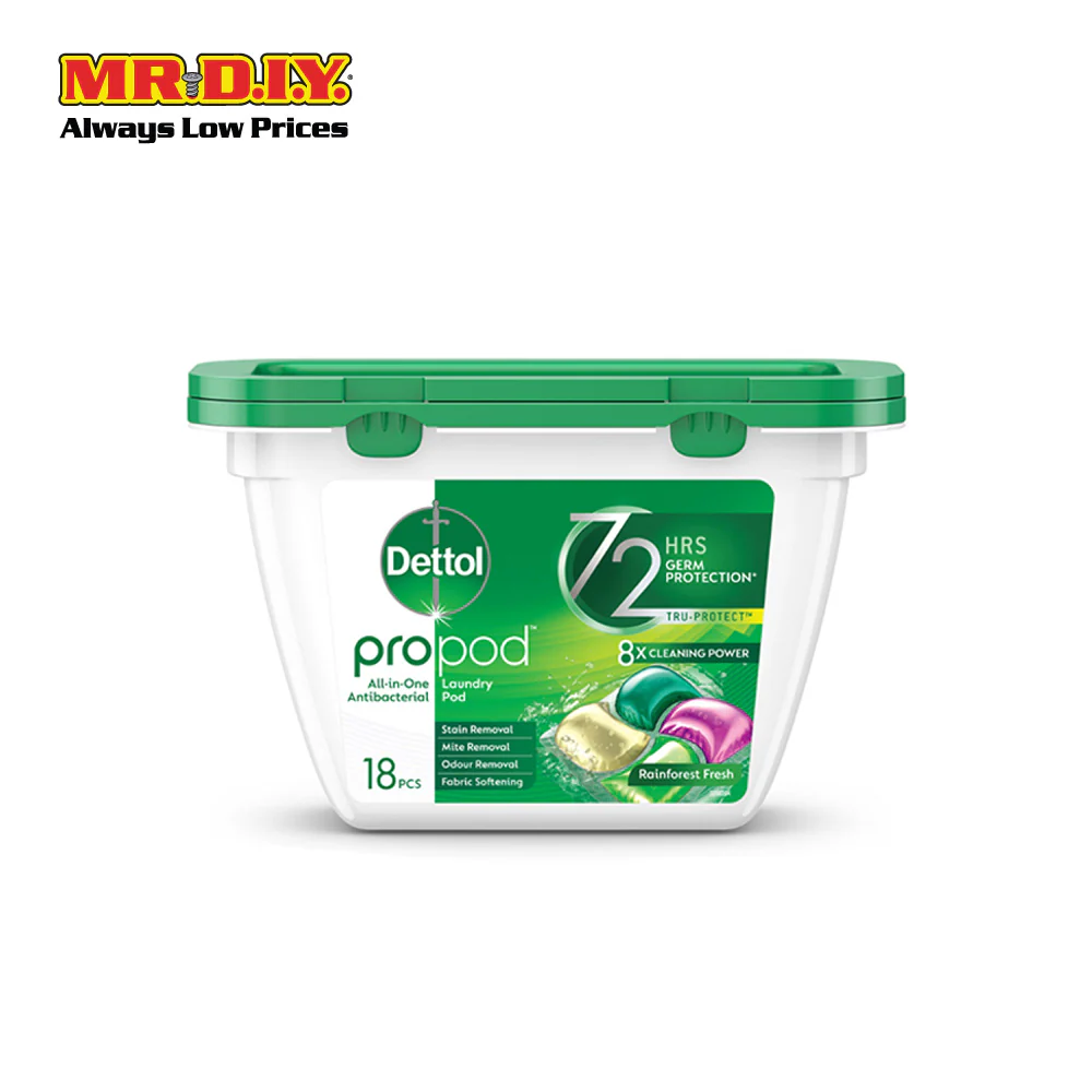 DETTOL All-in-One Antibacterial Laundry Pro Pod (18 pcs) - Image 6