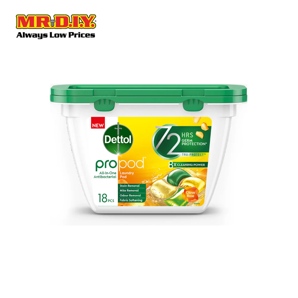 DETTOL All-in-One Antibacterial Laundry Pro Pod (18 pcs) - Image 7