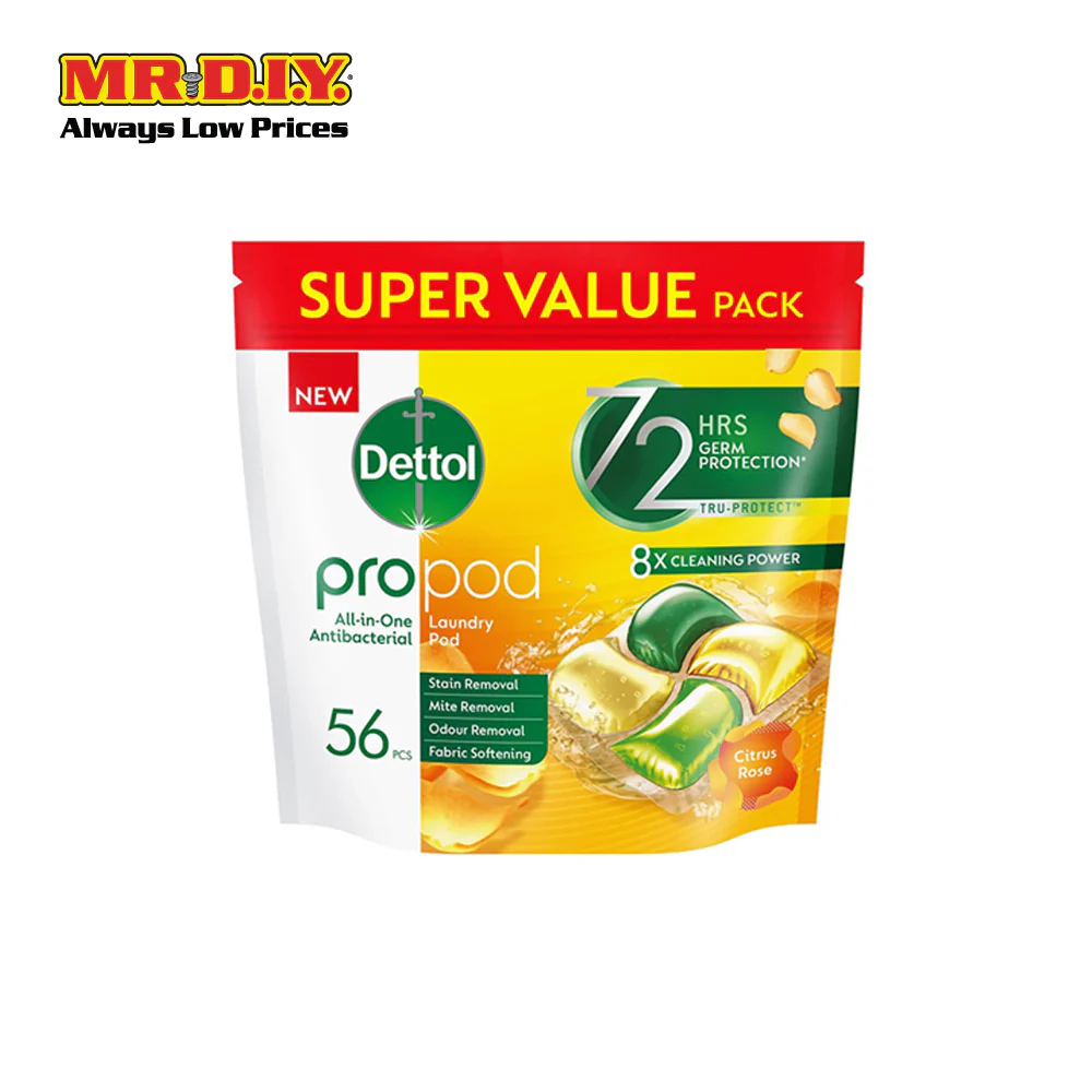 DETTOL All-in-One Antibacterial Laundry Pro Pod (56 pcs) - Image 7
