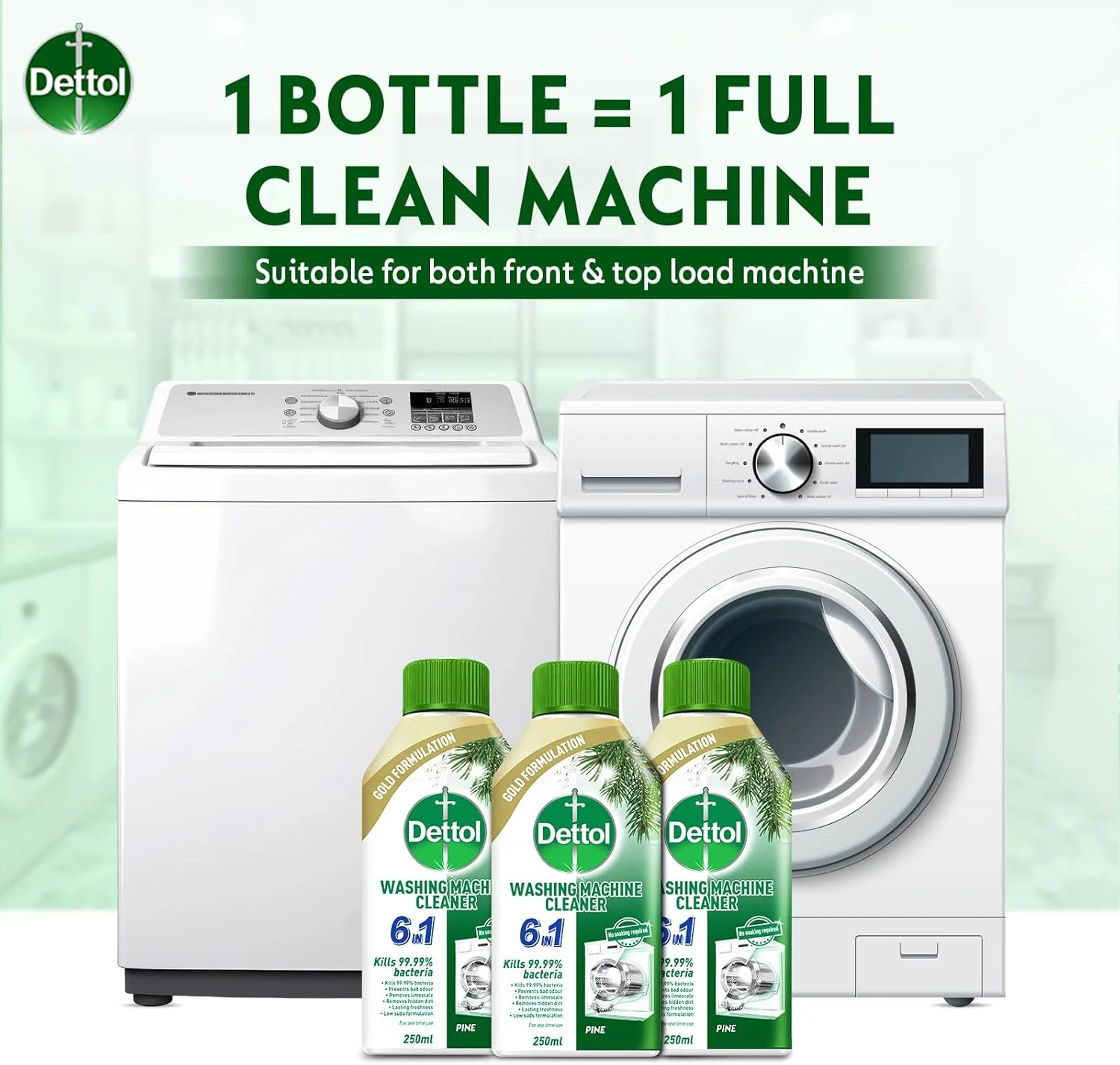 DETTOL Washing Machine Cleaner (250ml) - Image 6