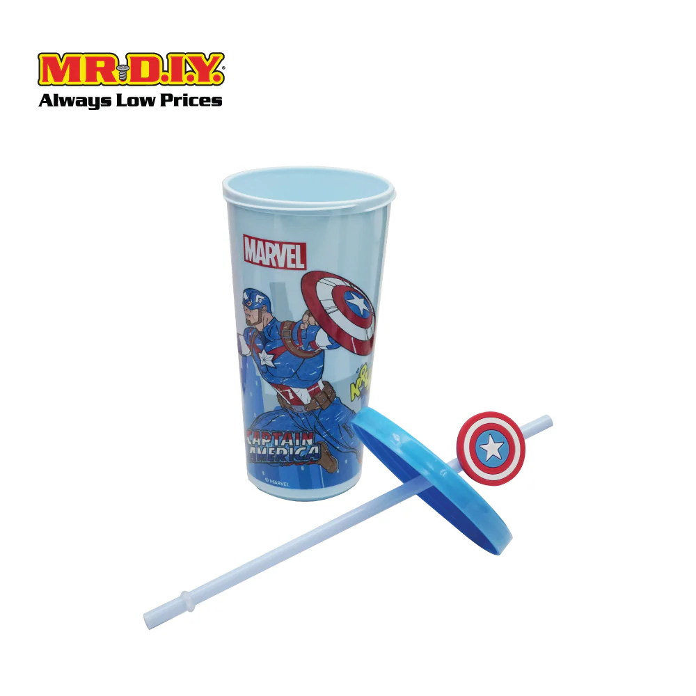 MARVEL Captain America Straw Cup (700ml) - Image 3