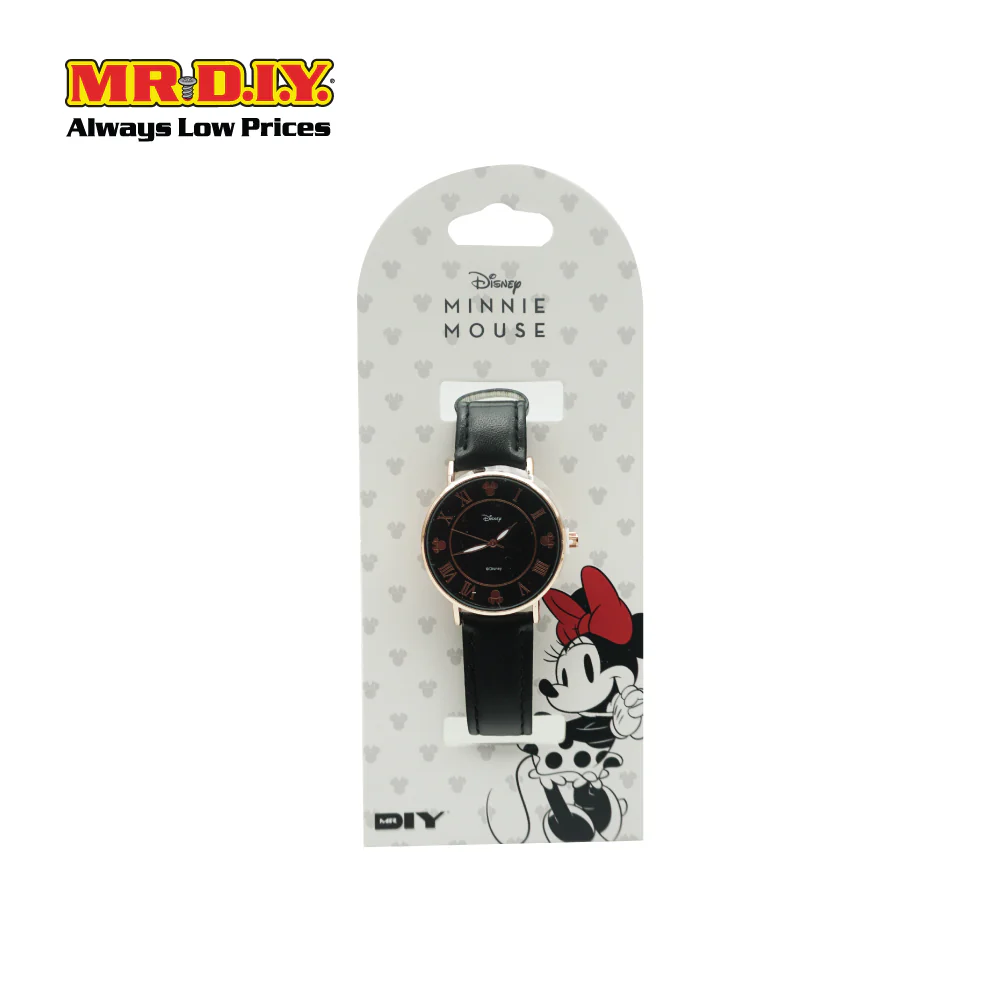 (MR.DIY) Disney Minnie Mouse Black Strap Leather - Image 2