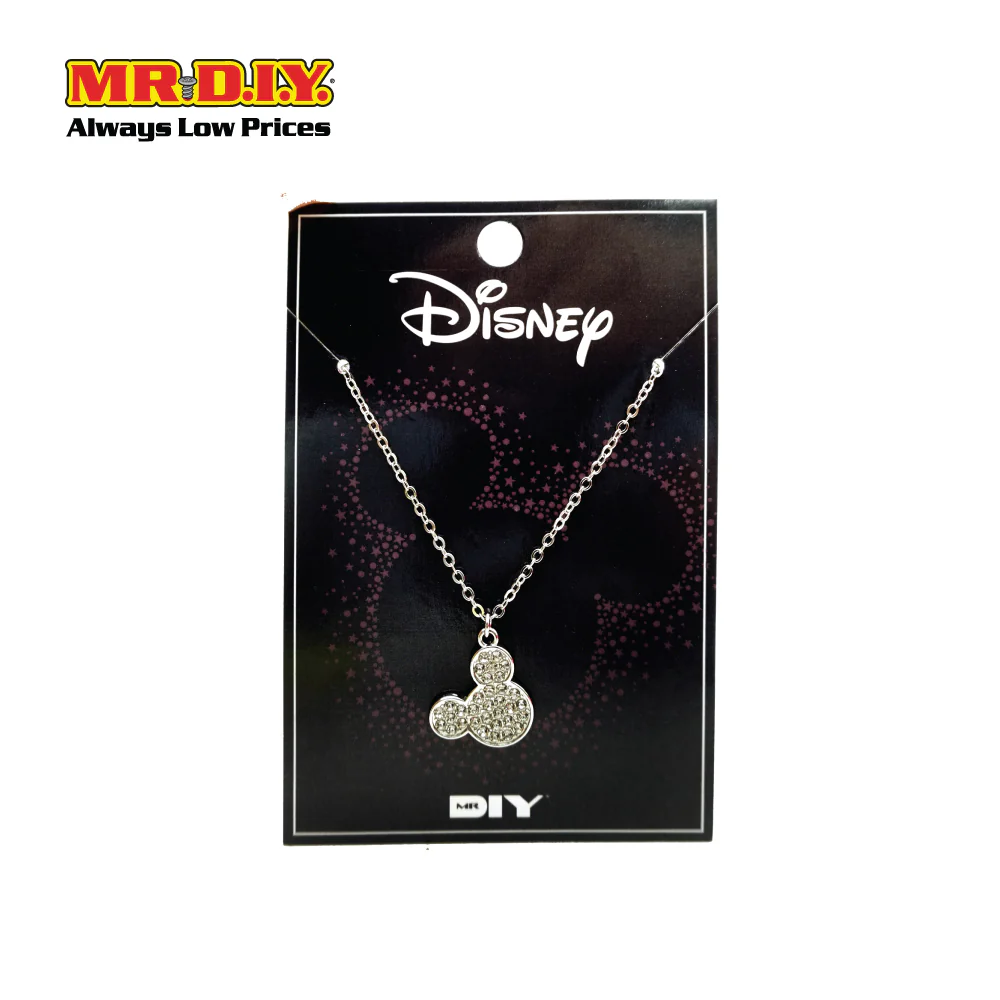 Disney Mickey Mouse Necklace Sparkling Silver Cute Pendant Jewelry JOJO22052204 - Image 2