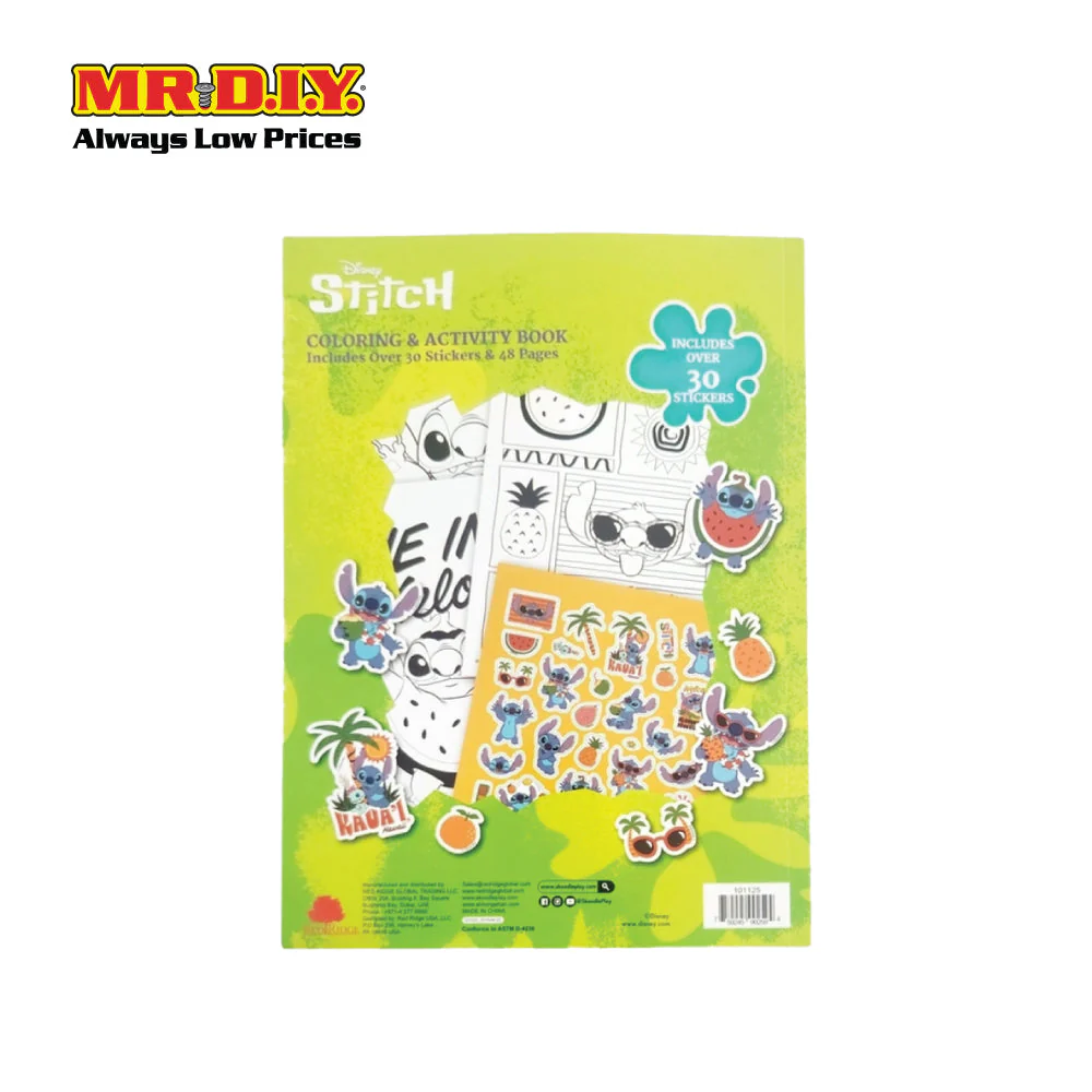 Disney Stitch Coloring Book with Crayon - Image 2