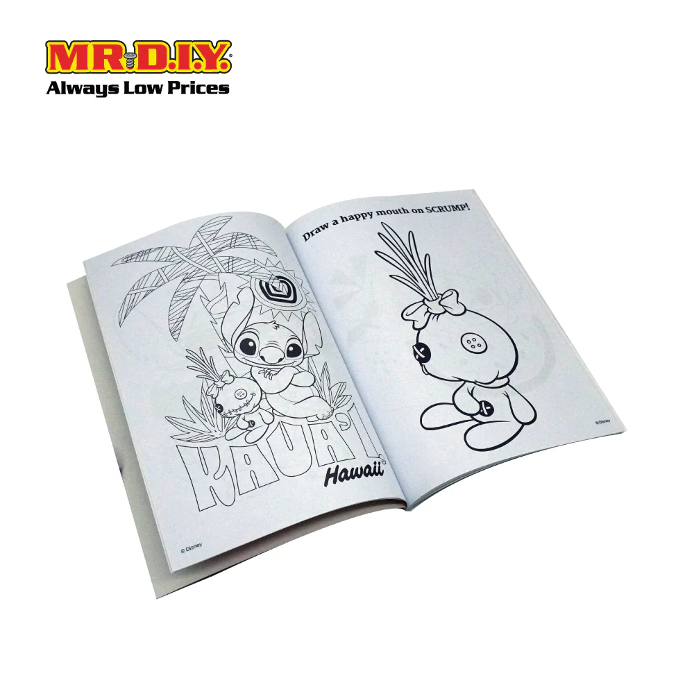Disney Stitch Coloring Book with Crayon - Image 3