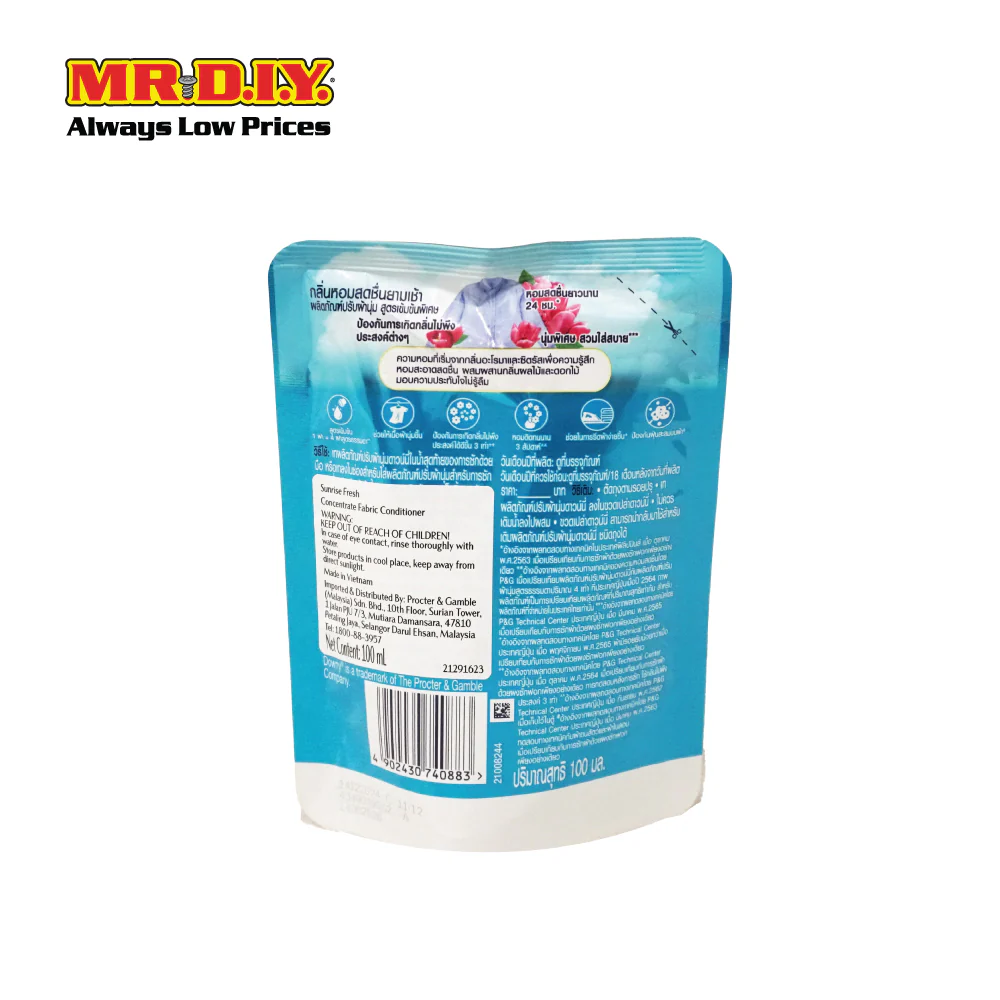 DOWNY Mini Pack Premium Parfum Fabric Softener Fresh Bouquet Blue (100ml) - Image 3