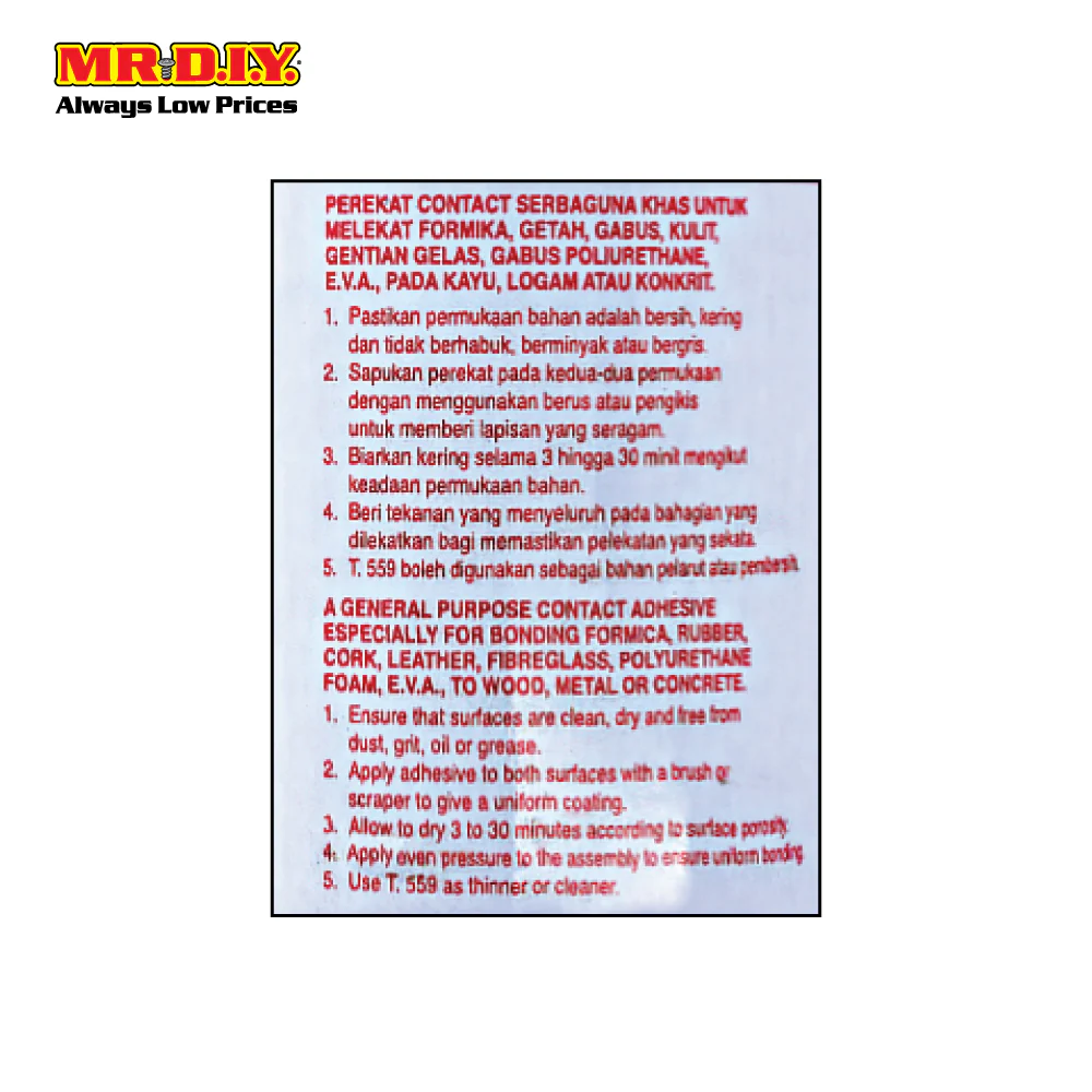 DUNLOP CA Contact Adhesive Glue General Purpose (65ml) - Image 6