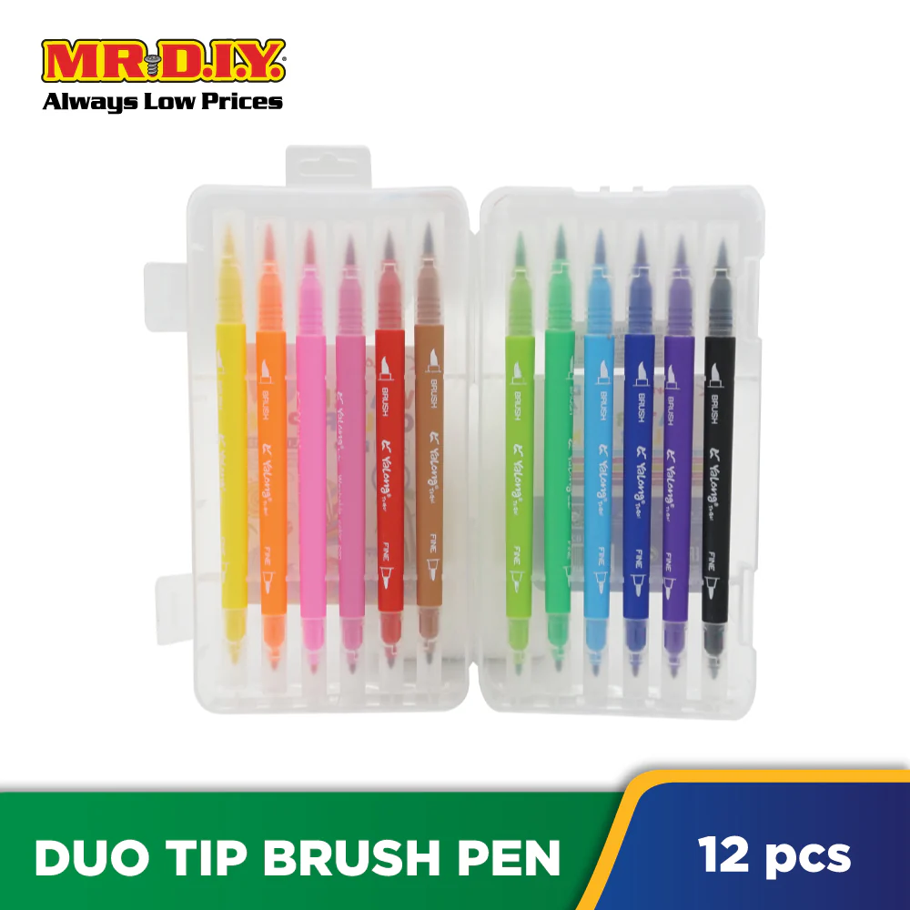 Duo Tip Brush Pen (12 pieces) - Image 2