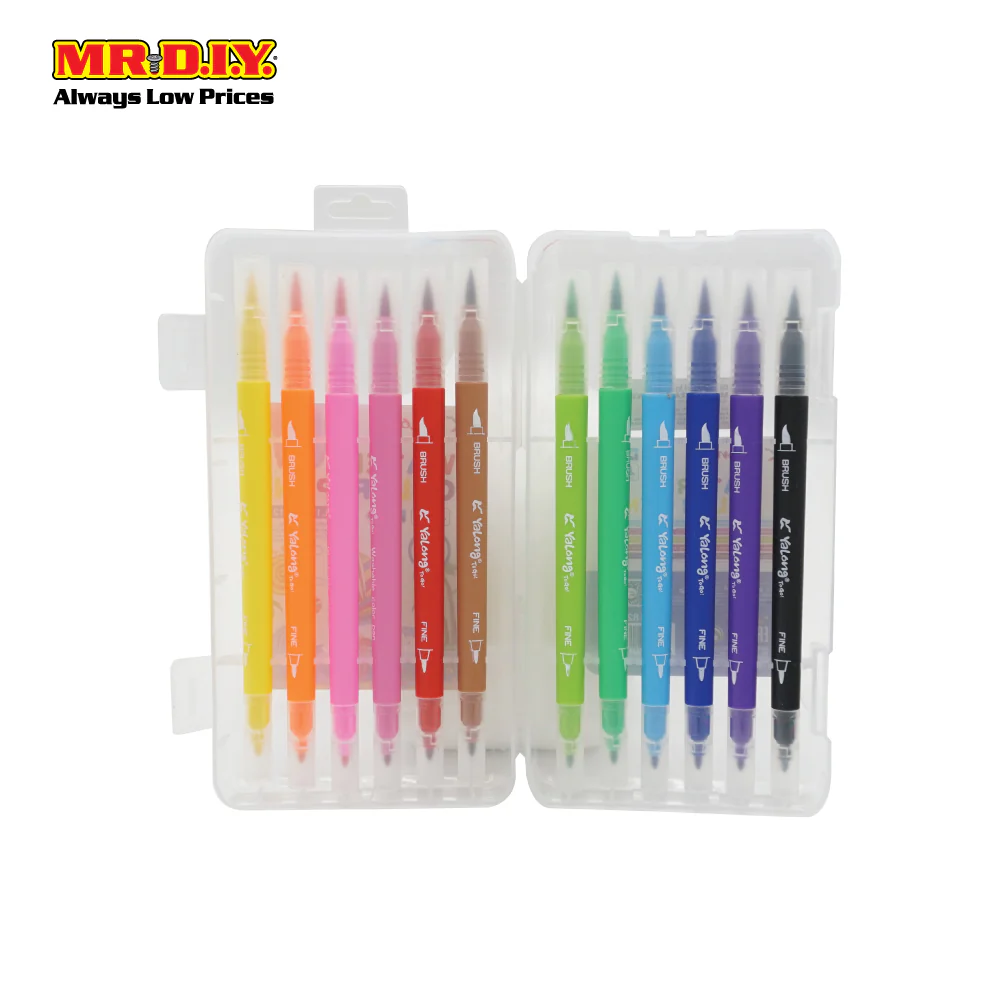 Duo Tip Brush Pen (12 pieces) - Image 3