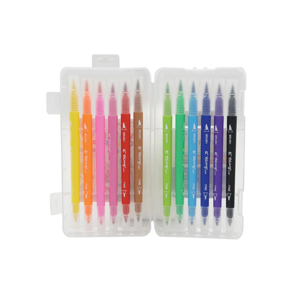 Duo Tip Brush Pen (12 pieces) - Image 5