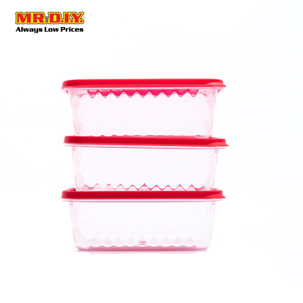 DUORO Plastic Diamond Shine Airtight Food Container 30-32 (3pcs) - Image 4