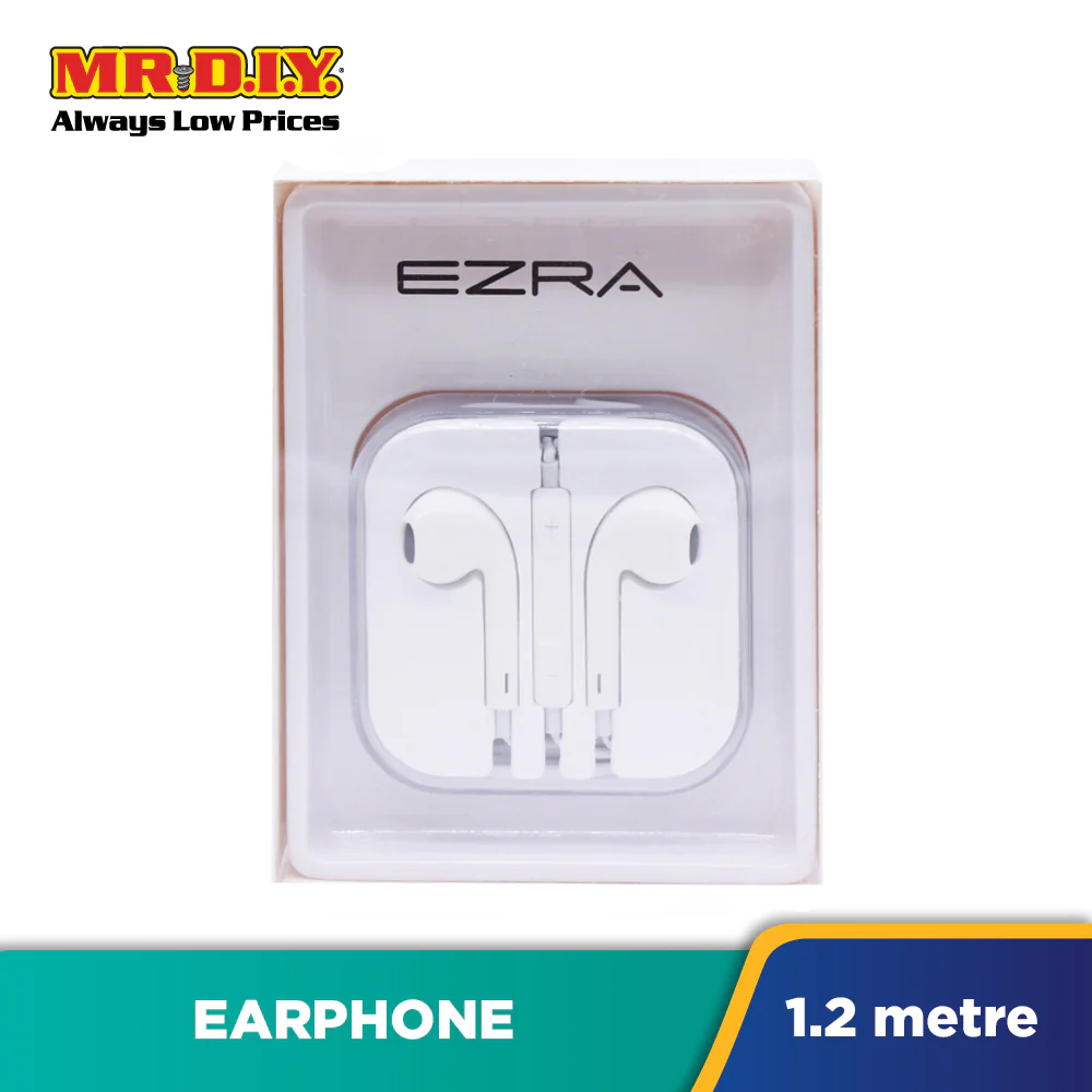 EZRA Audio Jack 3.5mm In-Ear Wired Earphone With Microphone And Volume Control (1.1M) - Image 5