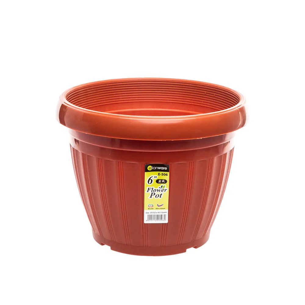 ELIANWARE Plastic Flowerpot (terracotta) - Image 3