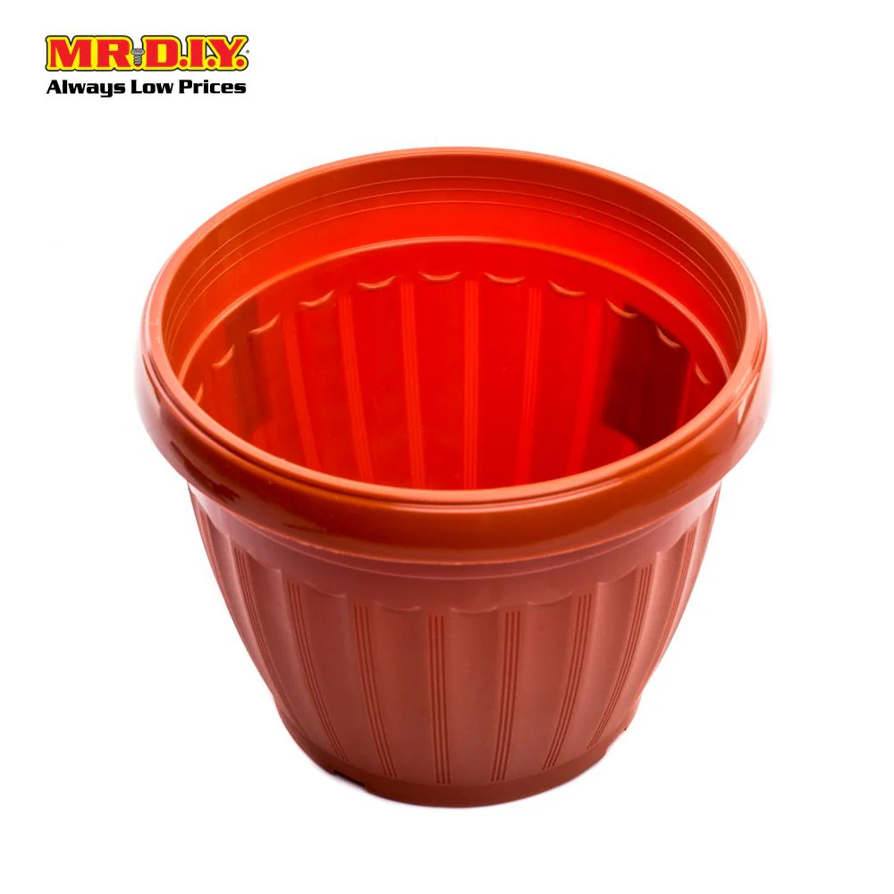ELIANWARE Plastic Round Flower Pot (19cm x 16cm) - Image 2