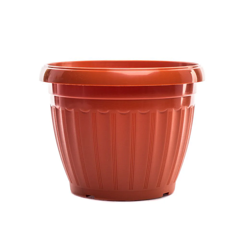 ELIANWARE Plastic Round Flower Pot (19cm x 16cm) - Image 3
