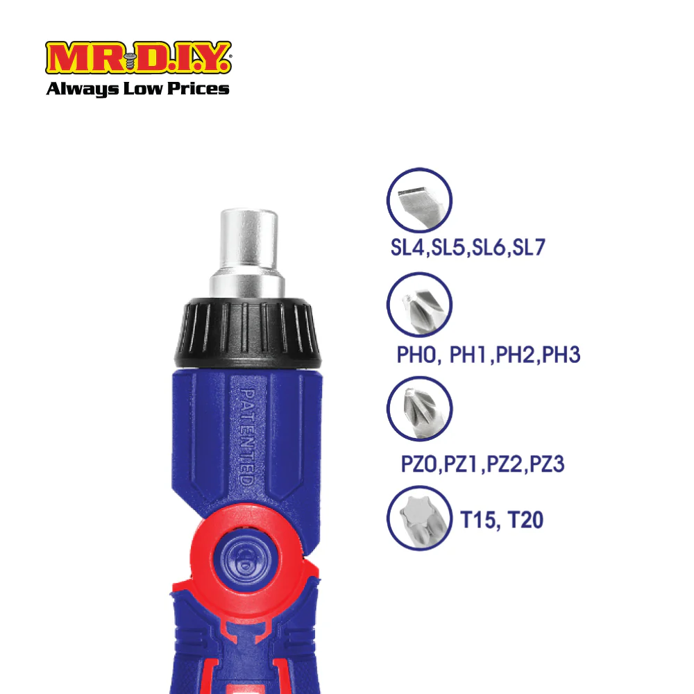 EMTOP 15 In 1 Ratchet Screwdriver Set ESDRH1502 - Image 3