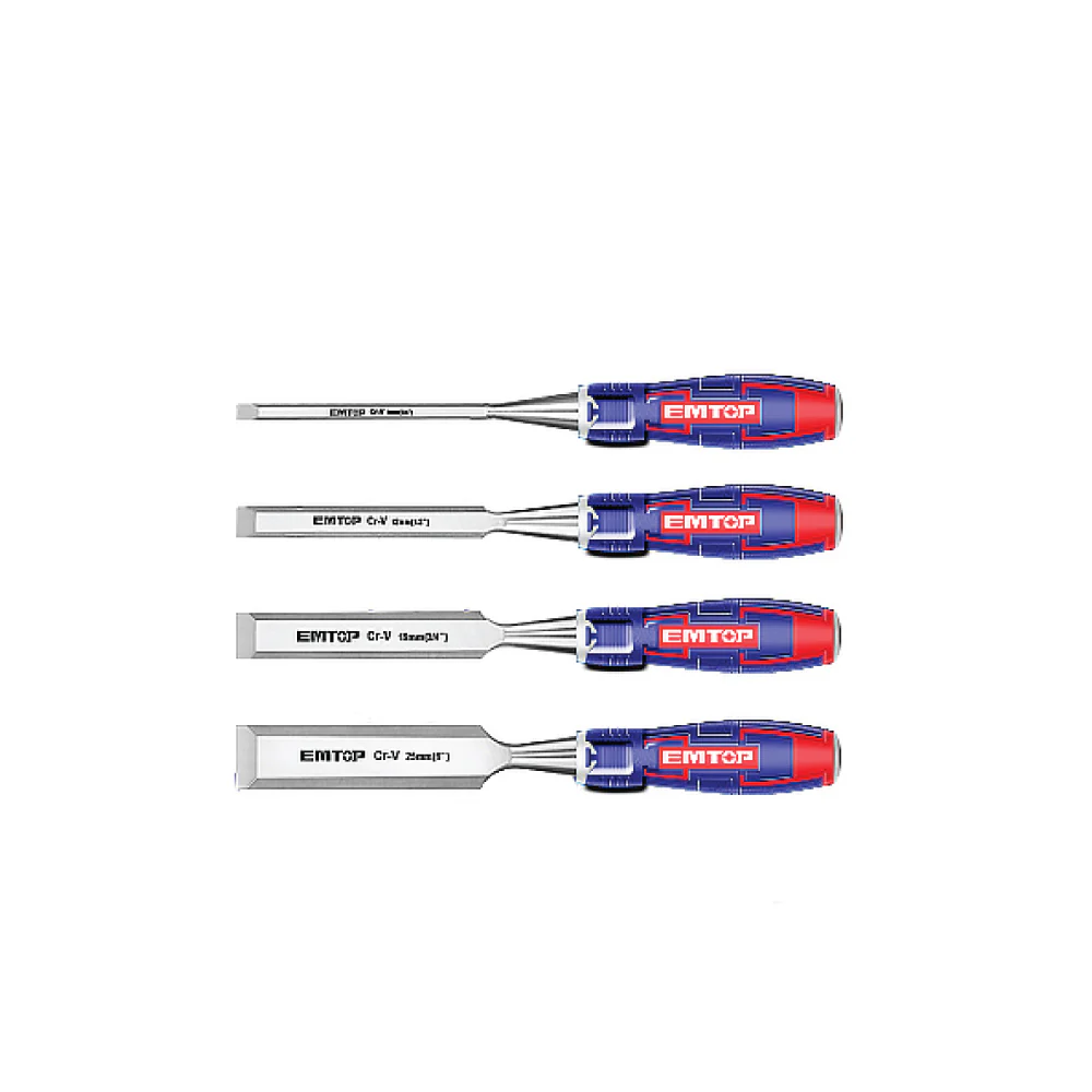 [PRE-ORDER] EMTOP 4 Pcs Wood Chisel Set EWCT0401 - Image 2