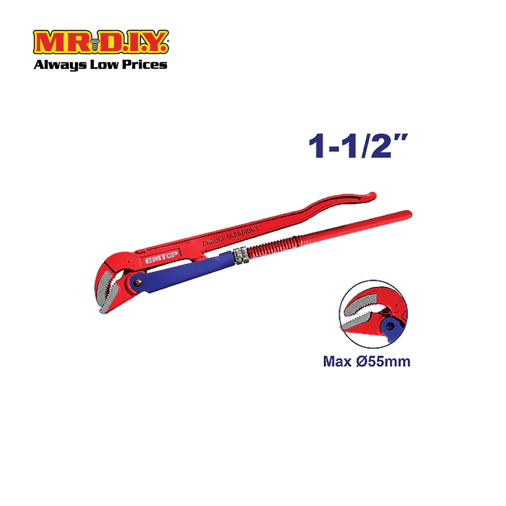 [PRE-ORDER] EMTOP 45° Heavy Duty Swedish Pipe Wrench  EPW3115 - Image 3