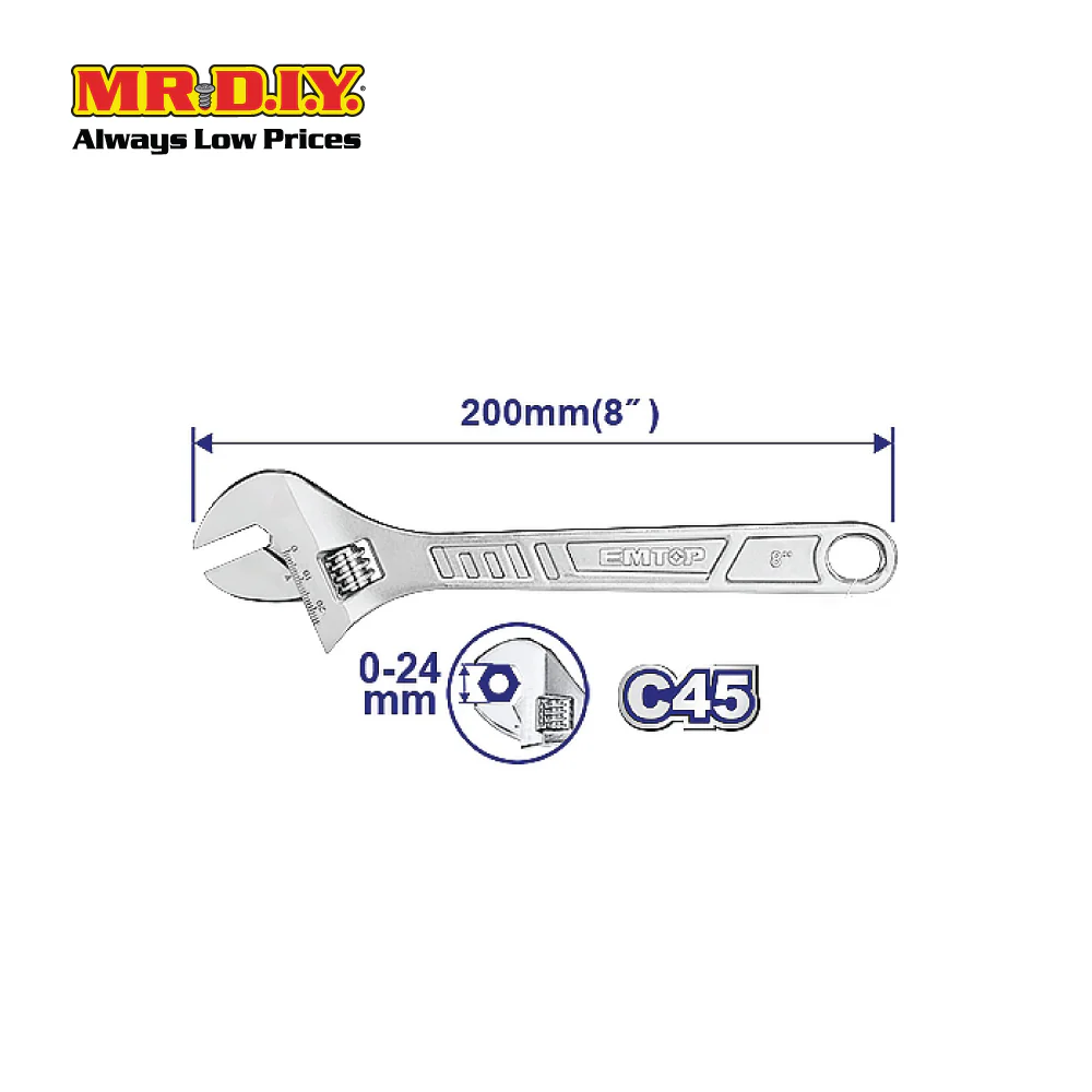 [PRE-ORDER] EMTOP Adjustable Wrench EAWH130822 - Image 3