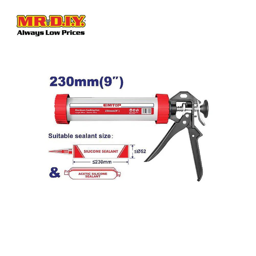 [PRE-ORDER] EMTOP Aluminum Caulking Gun ECGN01099 - Image 2