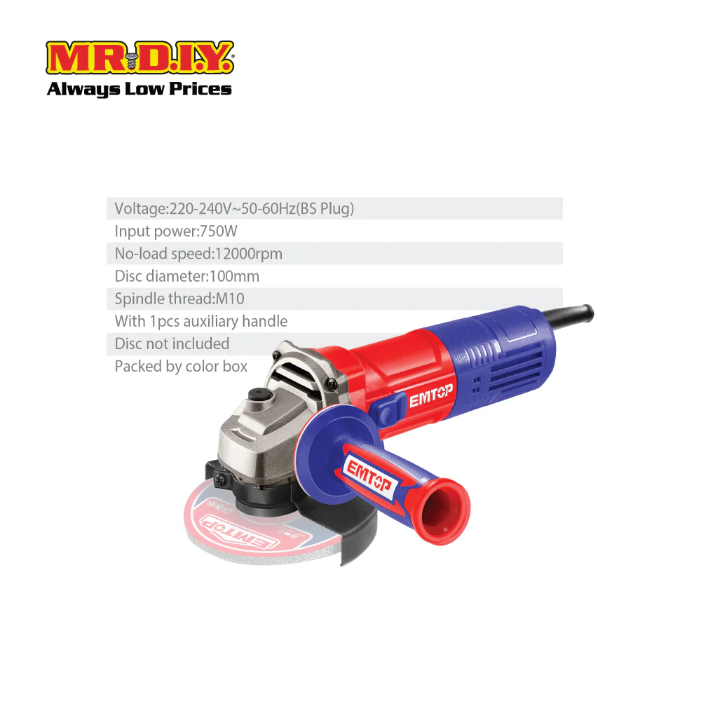 EMTOP Angle Grinder EAGR07541-3 - Image 7