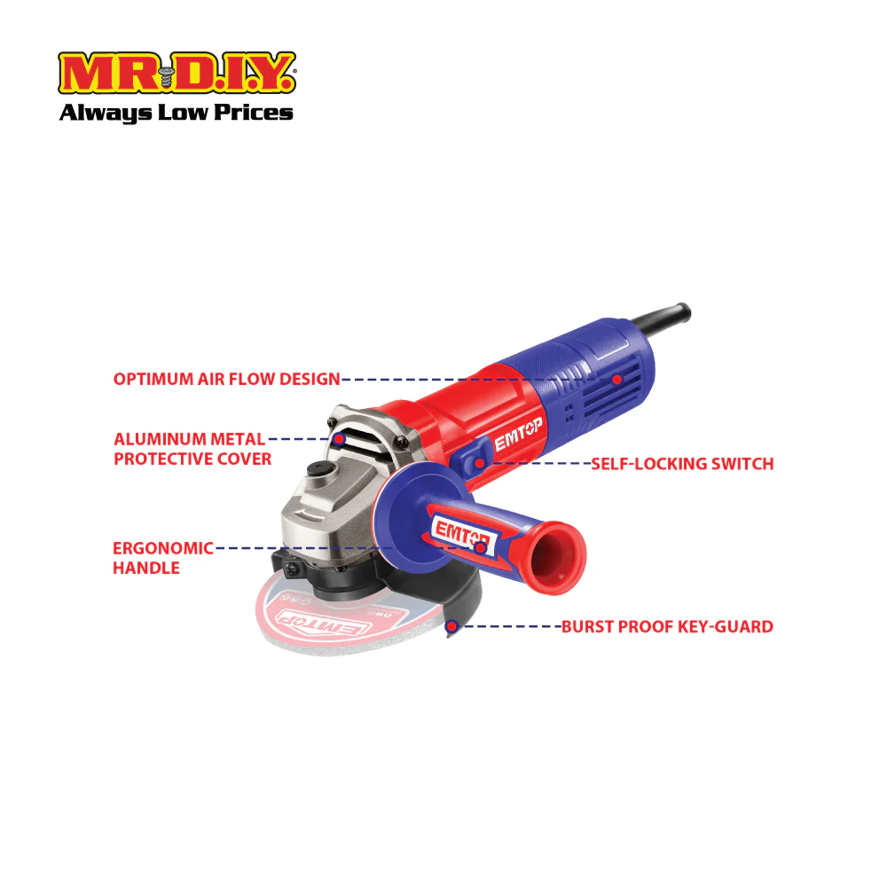 EMTOP Angle Grinder EAGR09041-3 - Image 5