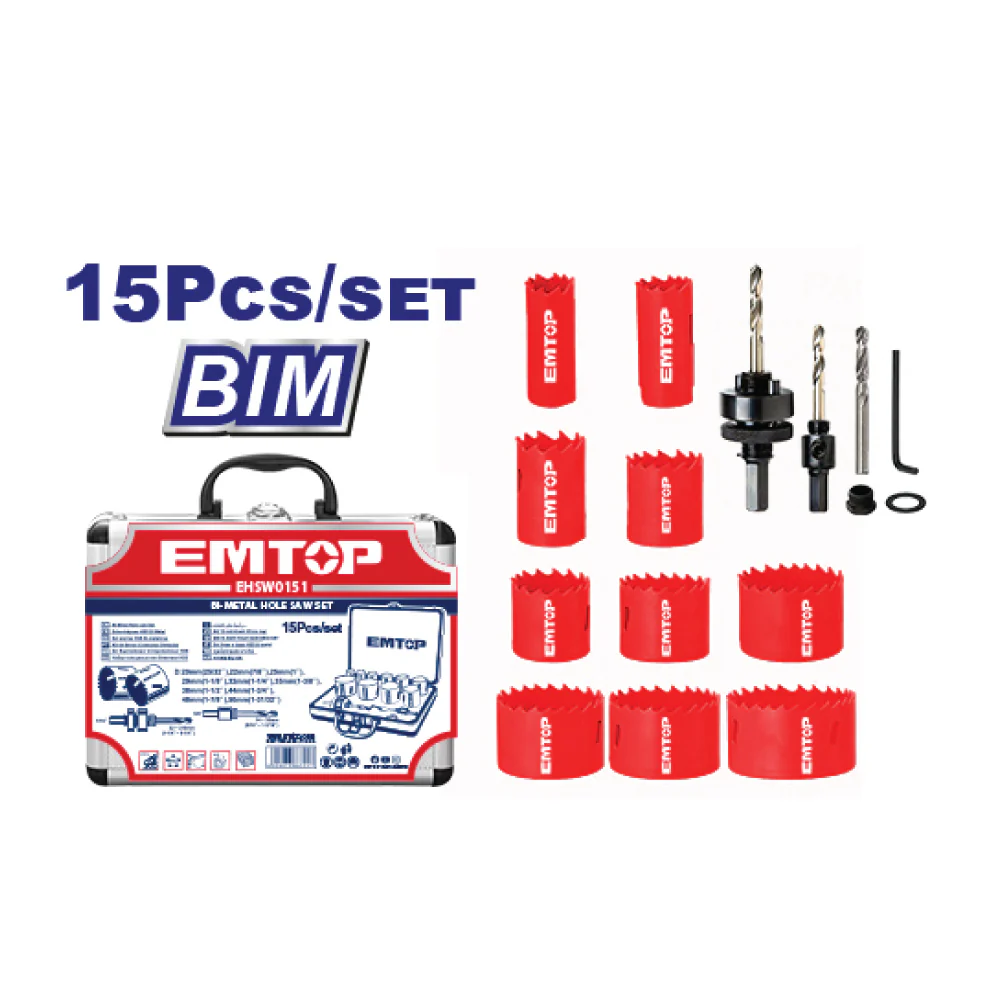 [PRE-ORDER] EMTOP Bi-Metal Hole Saw Set EHSW0151 - Image 2