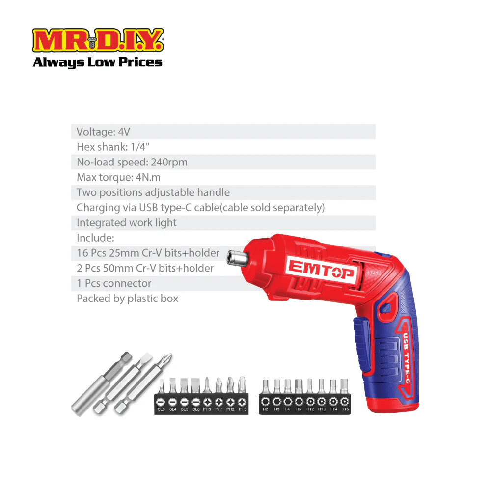 EMTOP Cordless screwdriver ECSR0408 - Image 7