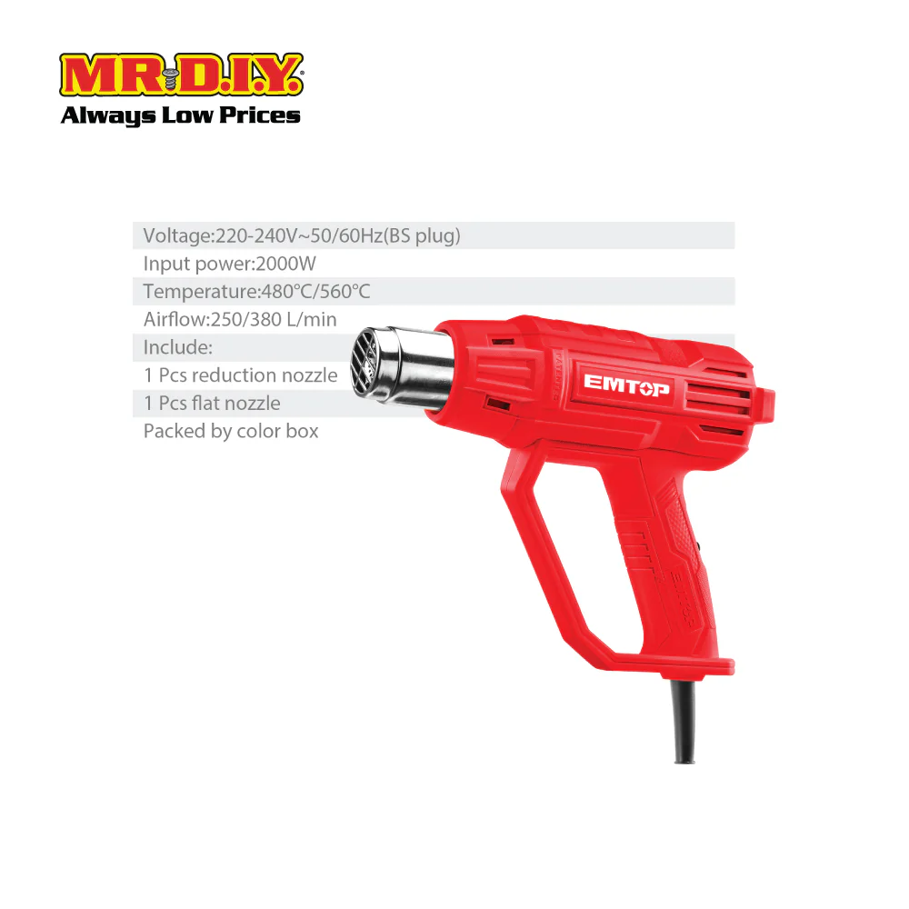 EMTOP Heat Gun EHGN200023 - Image 7