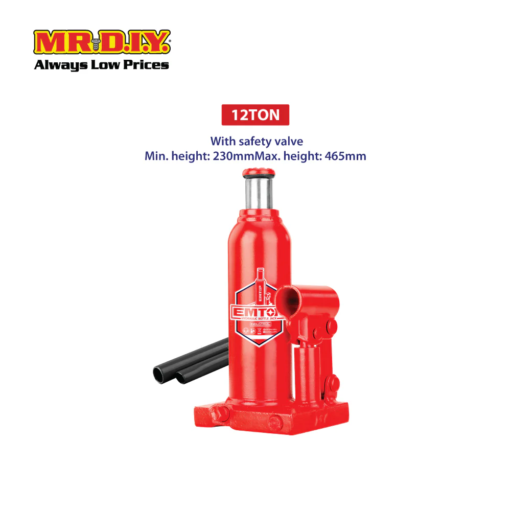 EMTOP Hydraulic bottle jack 12 Ton - EHJK11201 - Image 3