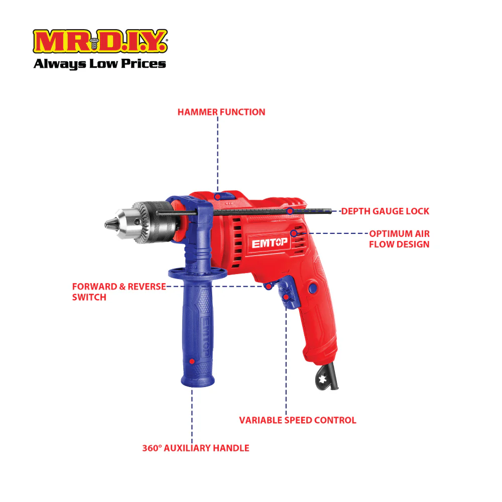 EMTOP Impact Drill EMDL0681-3 - Image 5