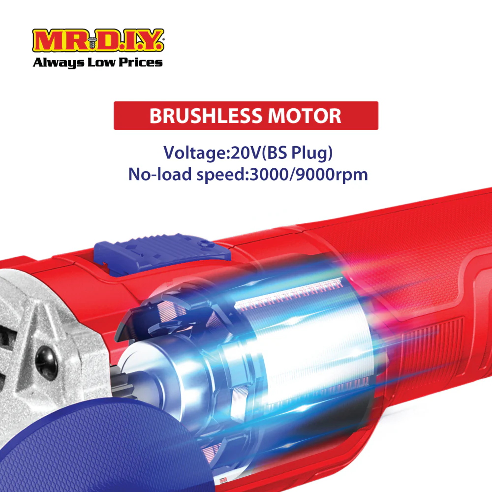 EMTOP Lithium-Ion Angle Grinder ELAG201072-3 - Image 4