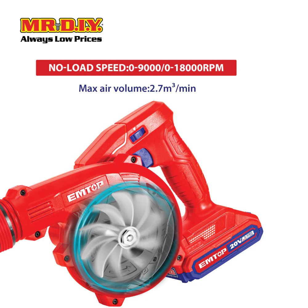 EMTOP Lithium-Ion Blower ELAB20018 - Image 3