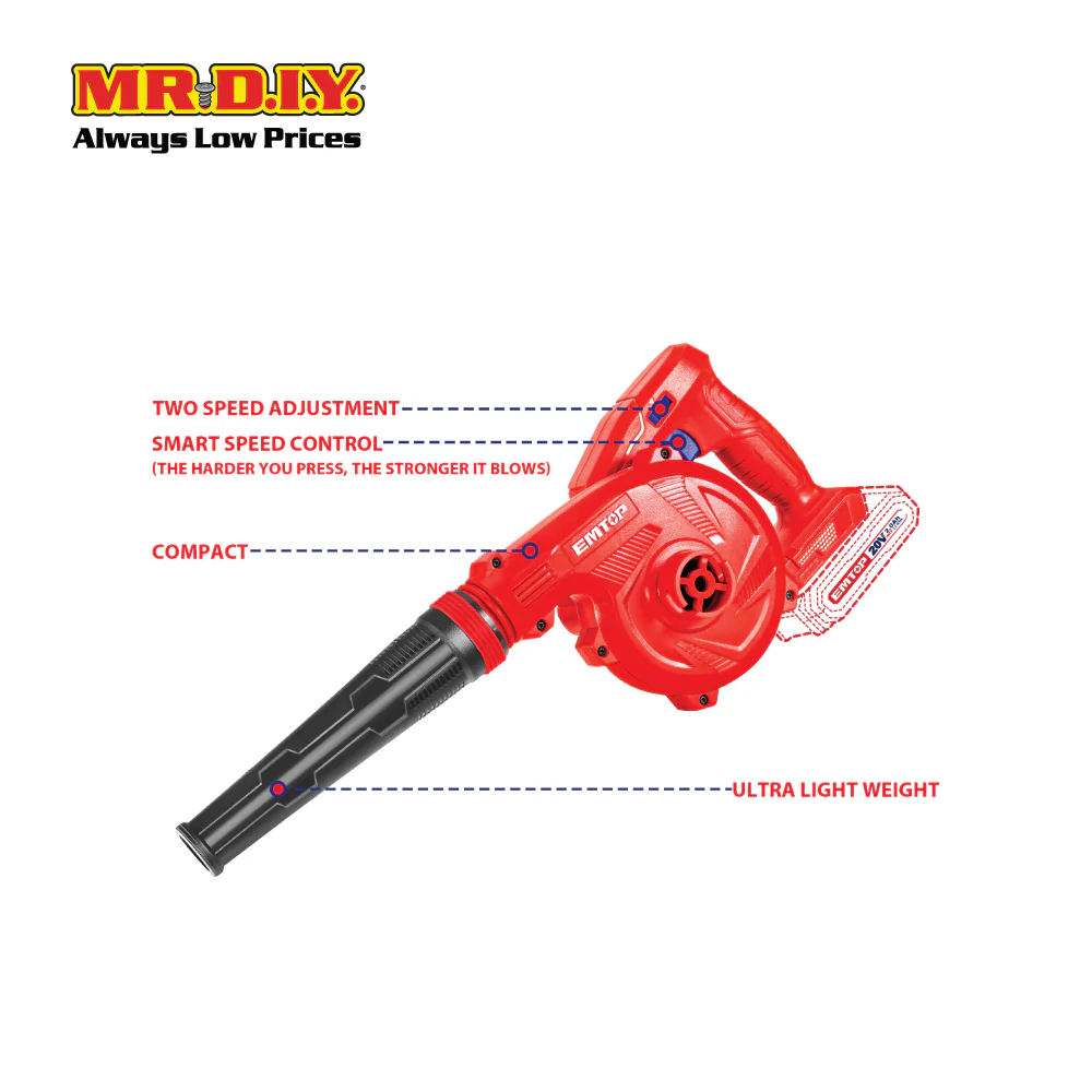 EMTOP Lithium-Ion Blower ELAB20018 - Image 4
