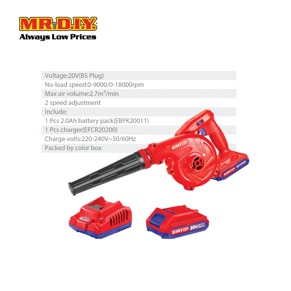 EMTOP Lithium-Ion Blower ELAB200181-3 - Image 4