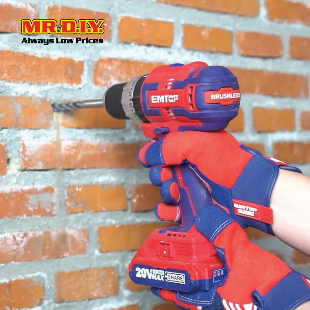 EMTOP Lithium-Ion Cordless Drill 45Nm - ECDL620011-3 - Image 2
