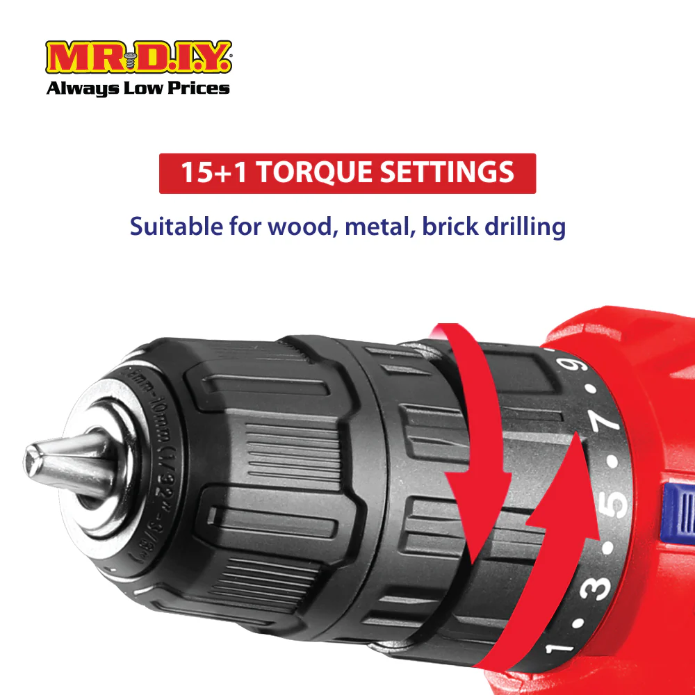 EMTOP Lithium-Ion Cordless Drill ECDL620012-3 - Image 5