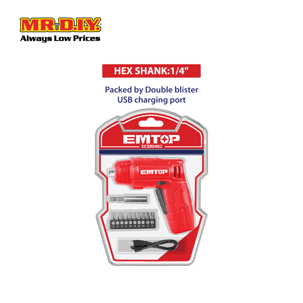 EMTOP Lithium-Ion Cordless Screwdriver ECSR0402 - Image 7