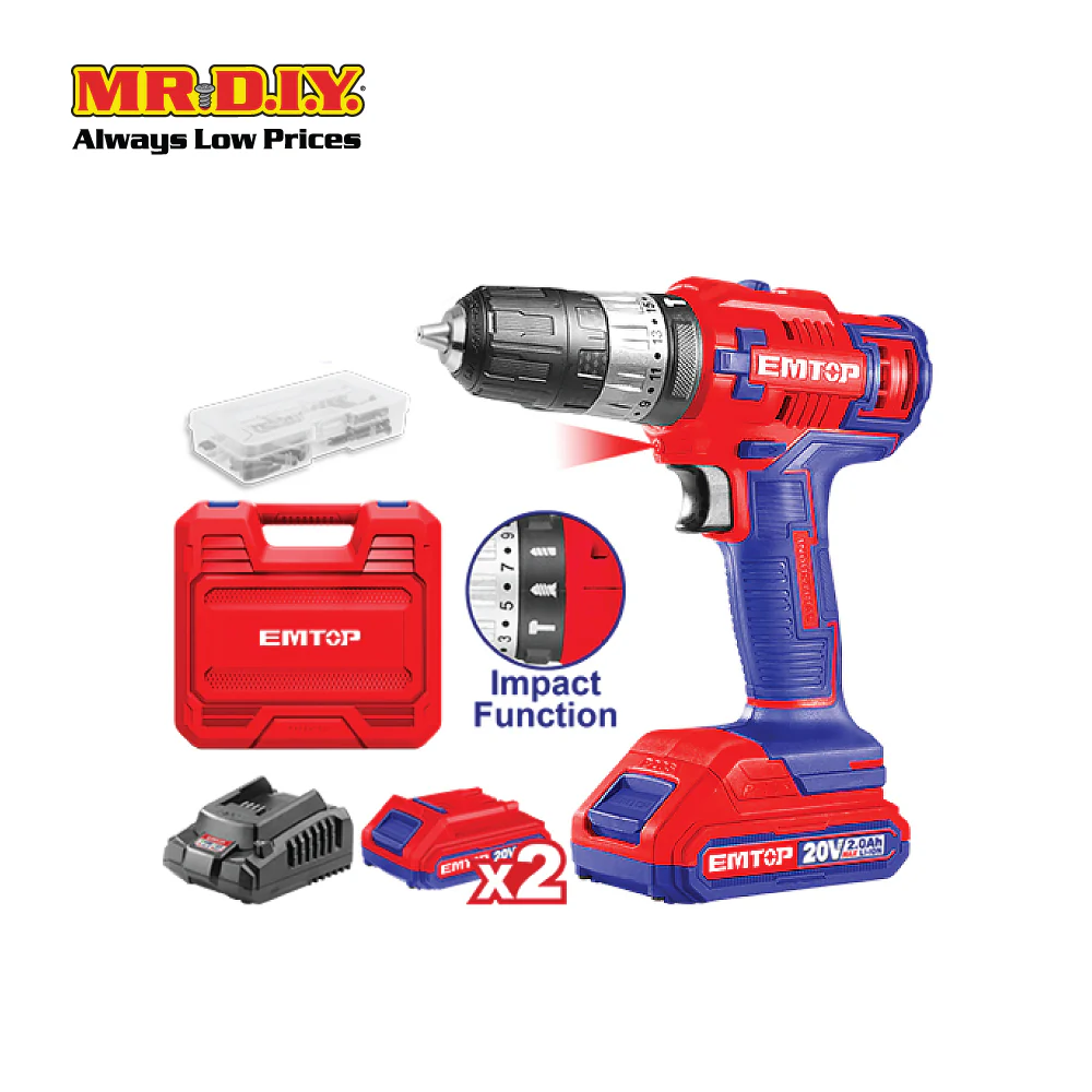 [PRE-ORDER] EMTOP Lithium-Ion Impact Drill ECIDL620012-3 - Image 3