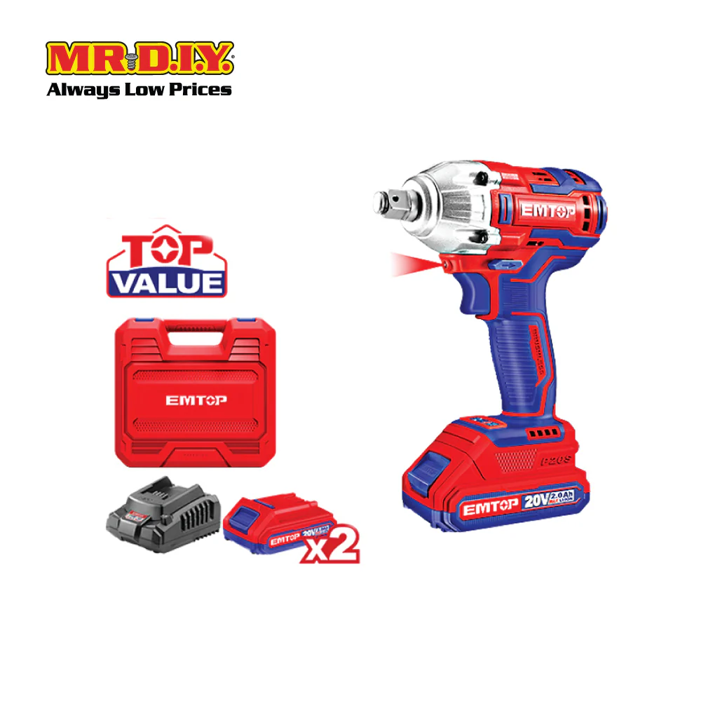 EMTOP Lithium-Ion Impact Wrench ECDLIW2038-3 - Image 2