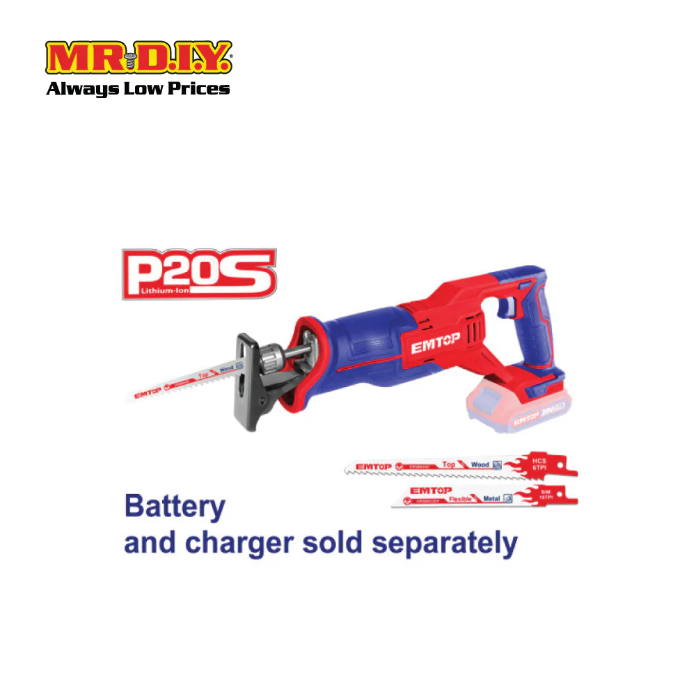 EMTOP Lithium-Ion Reciprocating Saw ELRS201152 - Image 3